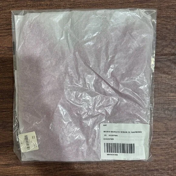 Anthropologie Sequin Lace Backless PInk Crop Top Size: XS - Picture 10 of 10